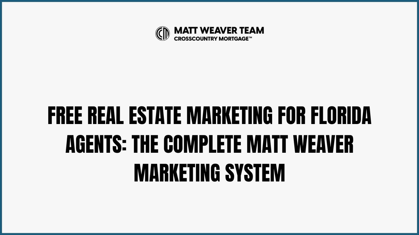 Real Estate Marketing for Florida. Matt Weaver leading a real estate marketing strategy meeting for South Florida and Tampa agents, with co-branded flyers and listing presentations spread across the tables while agents take notes