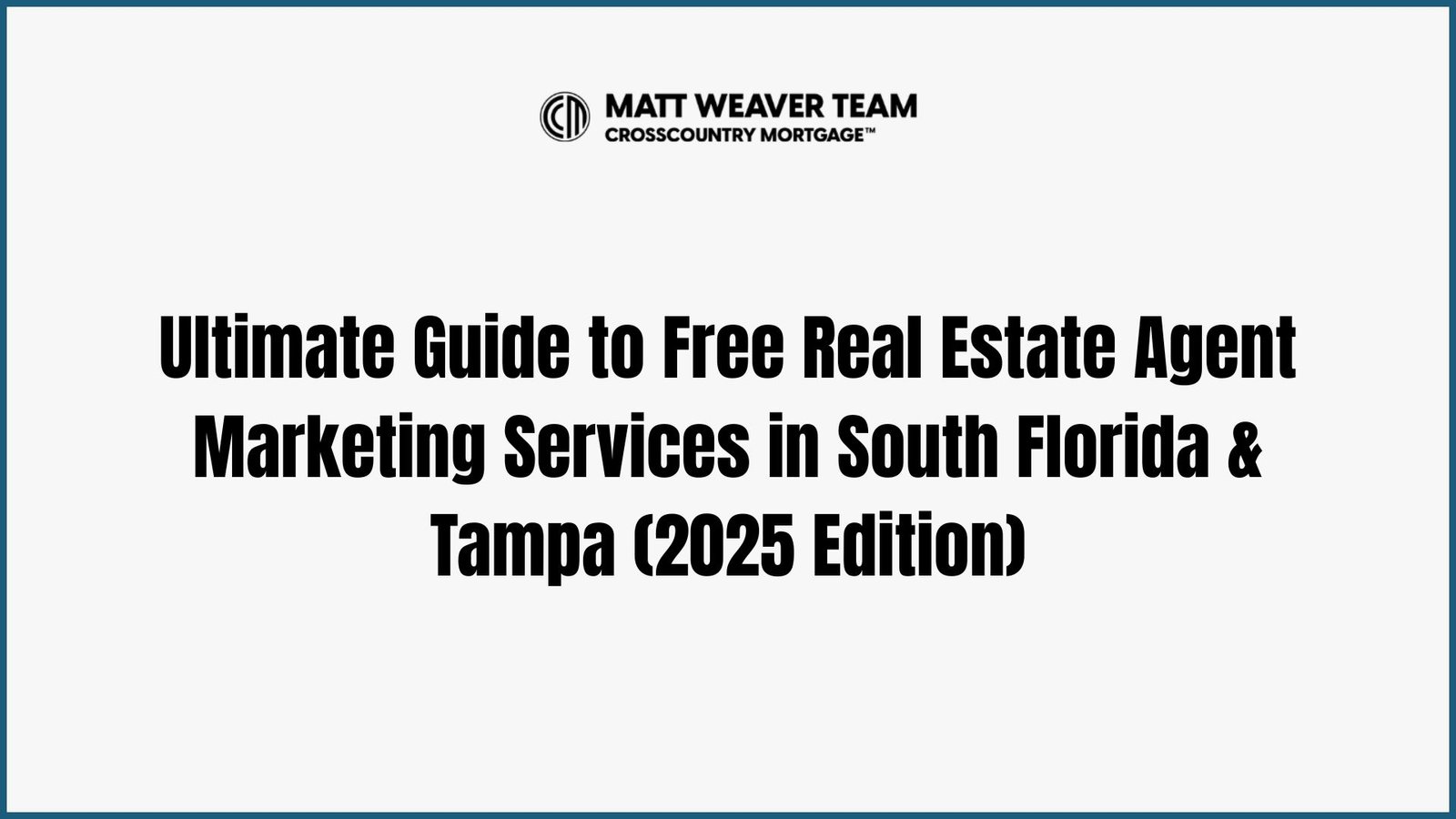 Matt Weaver leading a real estate marketing strategy session with South Florida and Tampa agents, reviewing free co-branded flyers, presentations and lead generation tools.